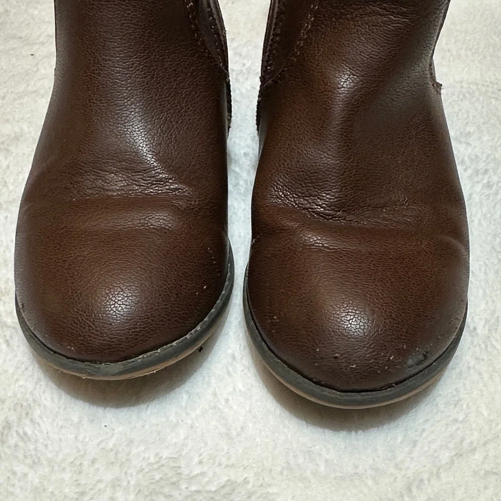 Cat & Jack Brown Leather riding Boots size 11